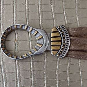 Chico's Silver and Gold womens belt